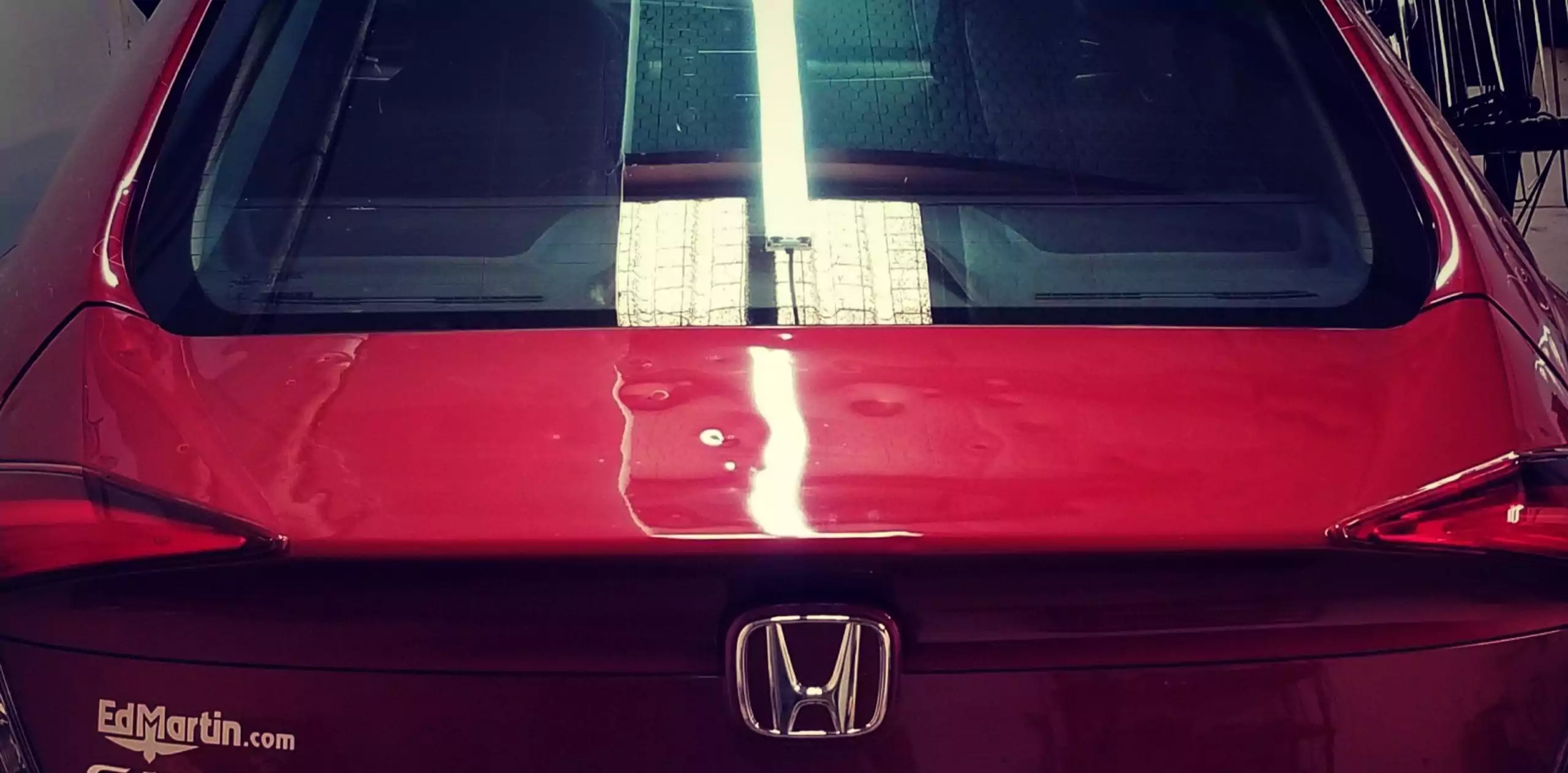Car with crop hail roof damage - Fort Collins Hail Repair Services - Dent Tech - Paintless Dent Repair